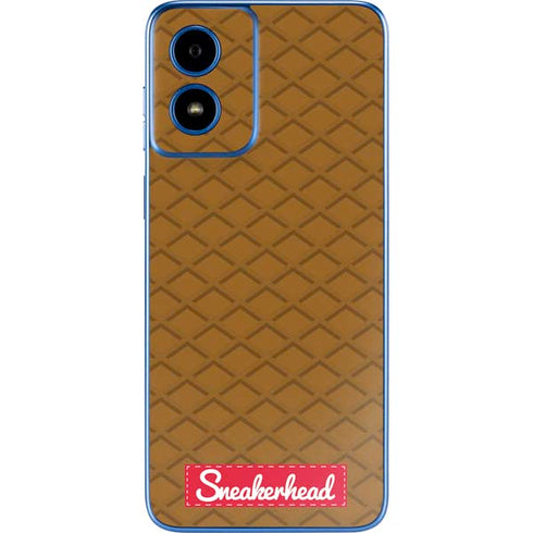 Sneakerhead Gold Pattern Moto G Play 4G (2024) Skin