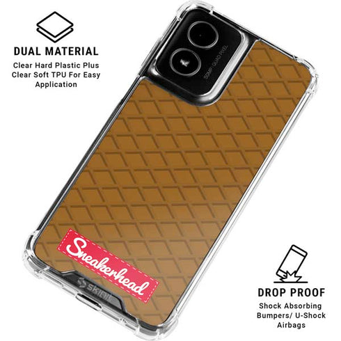 Sneakerhead Gold Pattern Moto G Power 5G (2024) Clear Case