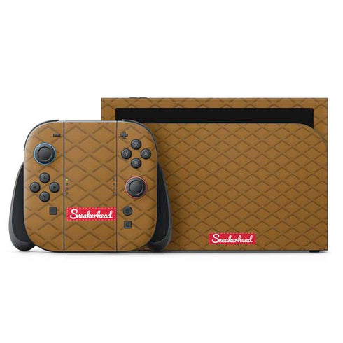 Sneakerhead Gold Pattern Nintendo Switch 2 (2025) with Joy-Con Skin