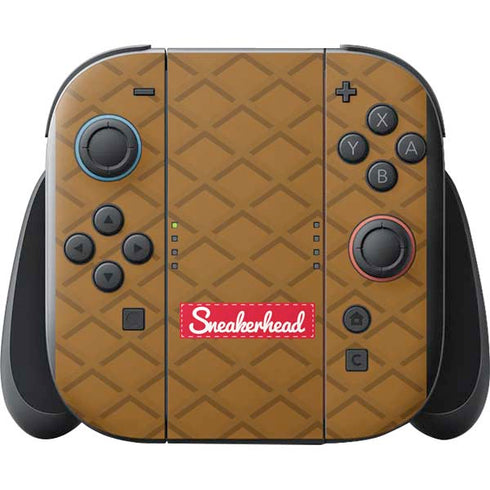 Sneakerhead Gold Pattern Nintendo Switch 2 (2025) with Joy-Con Skin