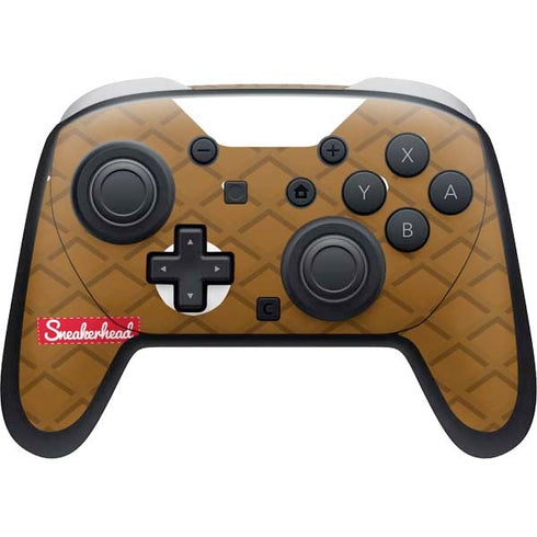 Sneakerhead Gold Pattern Nintendo Skins
