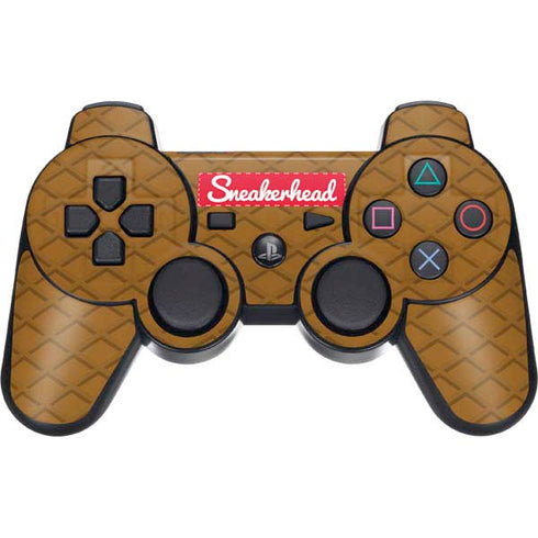Sneakerhead Gold Pattern PS3 Dual Shock wireless controller Skin