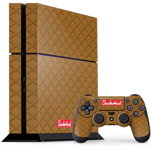 Sneakerhead Gold Pattern PlayStation PS4 Skins