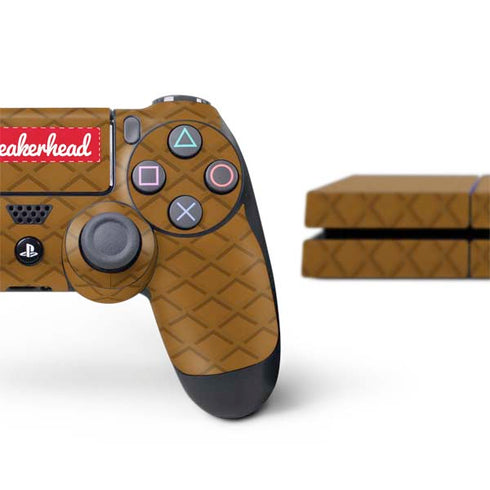 Sneakerhead Gold Pattern PS4 Console and Controller Bundle Skin
