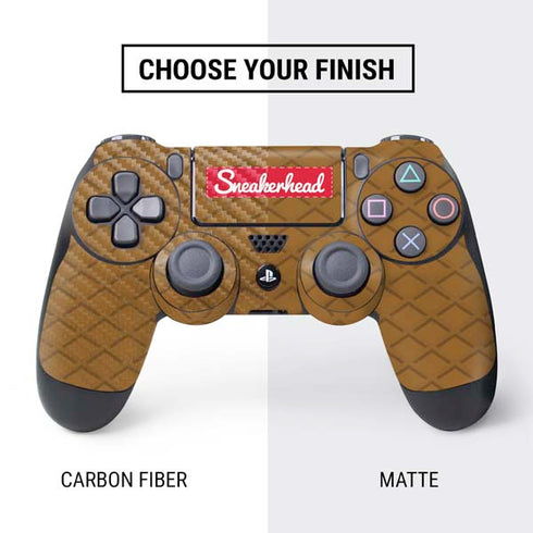 Sneakerhead Gold Pattern PS4 Controller Skin