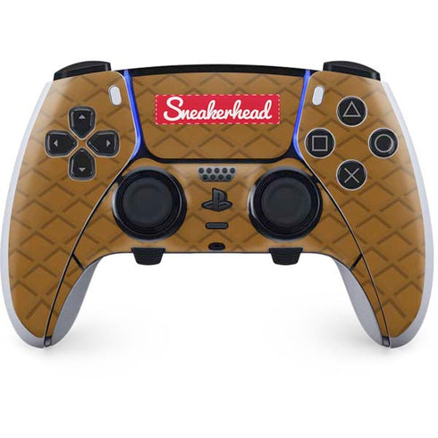 Sneakerhead Gold Pattern PS5 DualSense Edge Pro Controller Skin