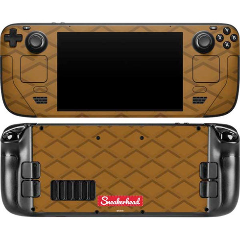 Sneakerhead Gold Pattern Steam Deck Handheld Gaming Computer OLED Skin