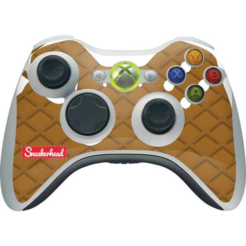 Sneakerhead Gold Pattern Xbox 360 Wireless Controller Skin