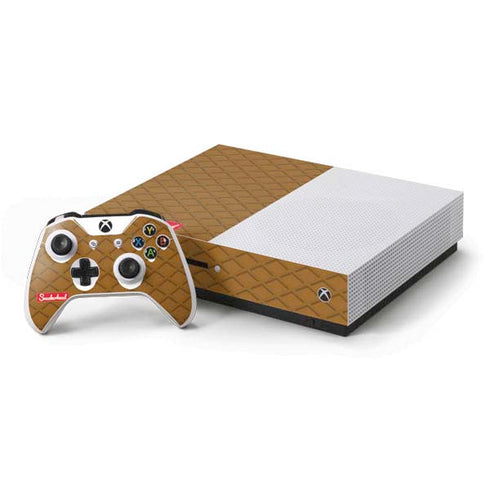 Sneakerhead Gold Pattern Xbox One S Console and Controller Bundle Skin