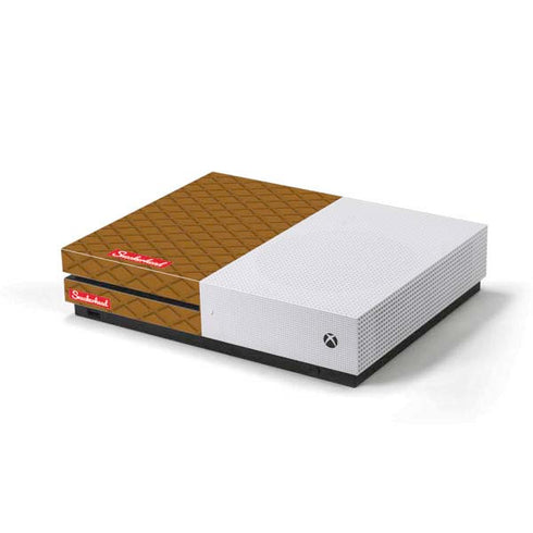 Sneakerhead Gold Pattern Xbox One S Console Skin