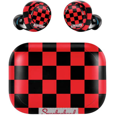 Sneakerhead Red Checkered Amazon Echo Buds Skin