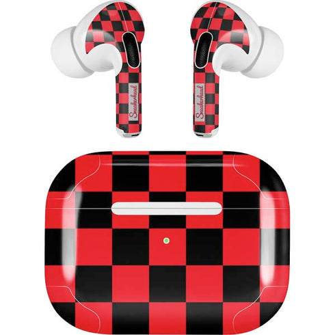 Sneakerhead Red Checkered AirPods Skins