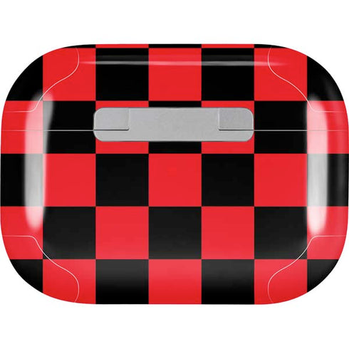 Sneakerhead Red Checkered AirPods Skins