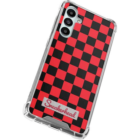 Sneakerhead Red Checkered Galaxy A16 5G Clear Case