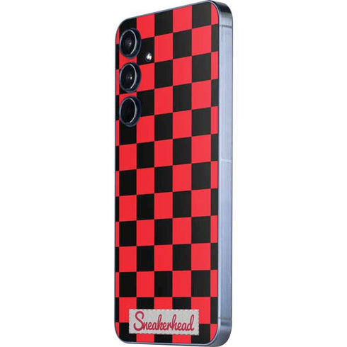 Sneakerhead Red Checkered Galaxy A35 5G Skin