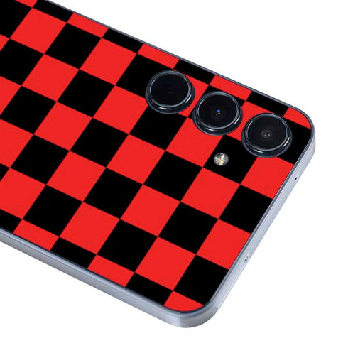 Sneakerhead Red Checkered Galaxy A55 5G Skin