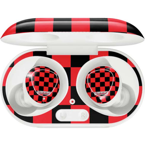 Sneakerhead Red Checkered Galaxy Buds Plus Skin