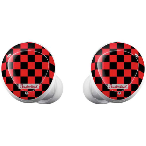 Sneakerhead Red Checkered Galaxy Buds Plus Skin