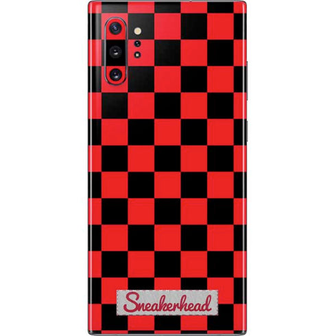 Sneakerhead Red Checkered Galaxy Note 10 Plus Skin