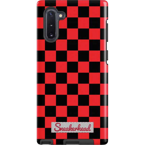 Sneakerhead Red Checkered Galaxy Cases
