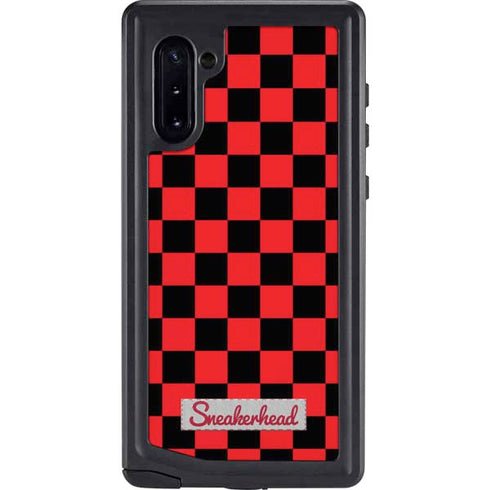 Sneakerhead Red Checkered Galaxy Cases