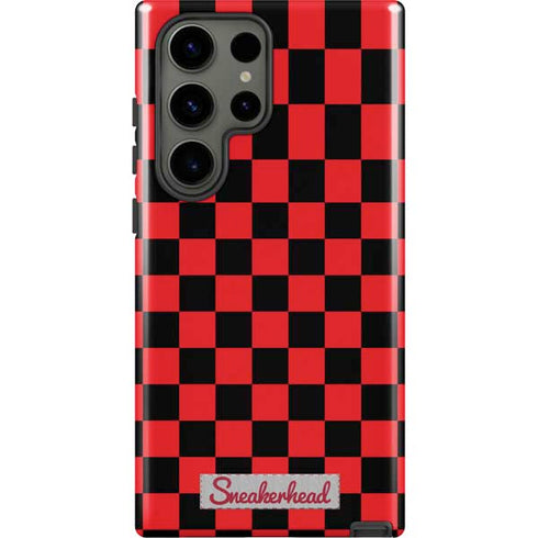 Sneakerhead Red Checkered Galaxy S23 Ultra Pro Case