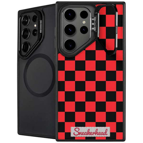 Sneakerhead Red Checkered Galaxy Cases