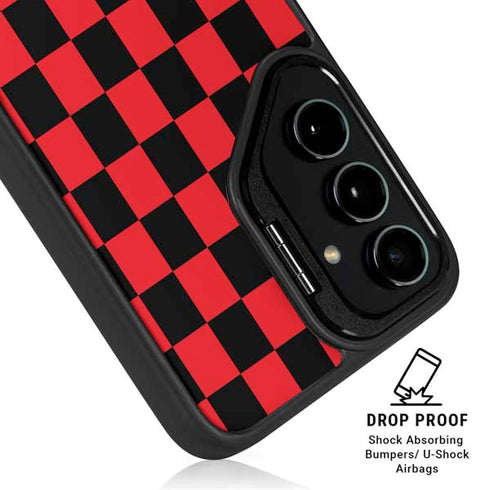 Sneakerhead Red Checkered Galaxy S25 Ultra Kickstand Case