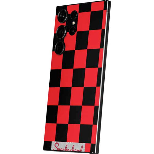 Sneakerhead Red Checkered Galaxy S24 Ultra Skin