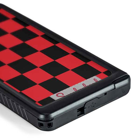 Sneakerhead Red Checkered Galaxy S24 Ultra Waterproof Case