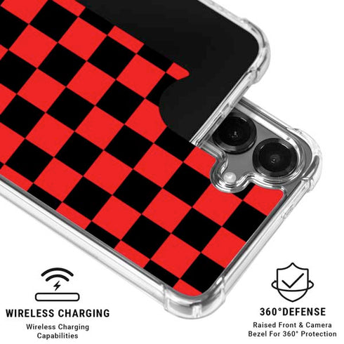 Sneakerhead Red Checkered Galaxy S26 Clear Case