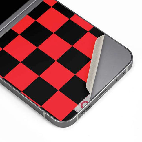 Sneakerhead Red Checkered Galaxy Z Flip6 Skin