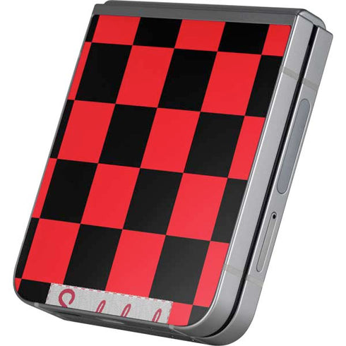Sneakerhead Red Checkered Galaxy Z Flip6 Skin