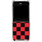 Sneakerhead Red Checkered Galaxy Z Flip6 Clear Case