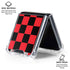 Sneakerhead Red Checkered Galaxy Z Flip6 Clear Case