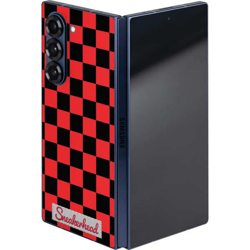 Sneakerhead Red Checkered Galaxy Z Fold6 Skin