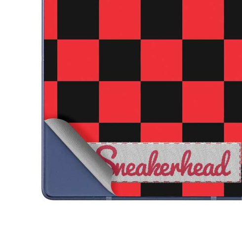 Sneakerhead Red Checkered Galaxy Z Fold6 Skin