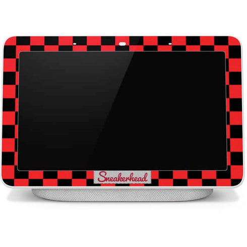 Sneakerhead Red Checkered Google Home Hub Skin