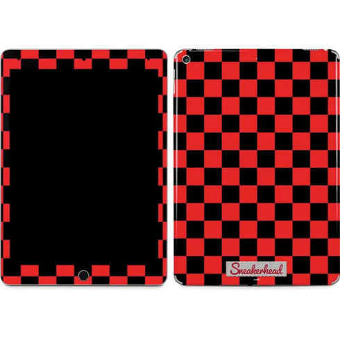 Sneakerhead Red Checkered iPad Skins