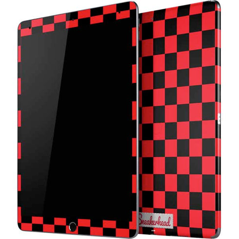 Sneakerhead Red Checkered iPad Skins