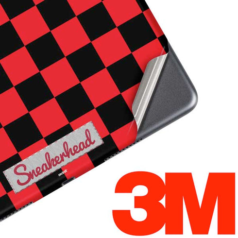 Sneakerhead Red Checkered iPad Skins