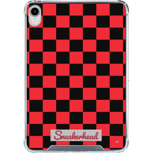 Sneakerhead Red Checkered iPad 11th Gen (2025) Clear Case