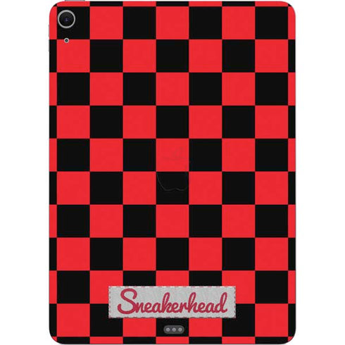 Sneakerhead Red Checkered Apple iPad Air Skin