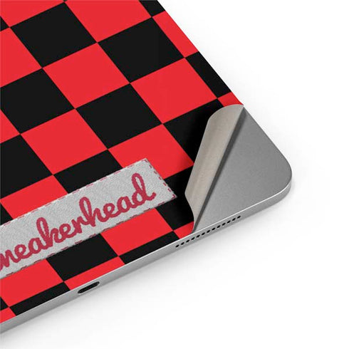 Sneakerhead Red Checkered Apple iPad Air Skin
