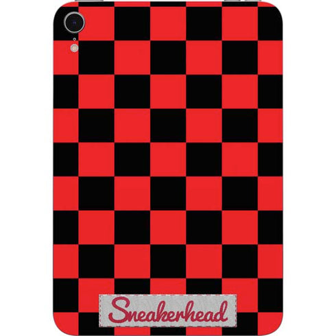 Sneakerhead Red Checkered Apple iPad Mini Skin