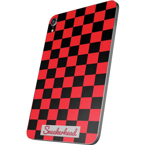 Sneakerhead Red Checkered Apple iPad Mini Skin
