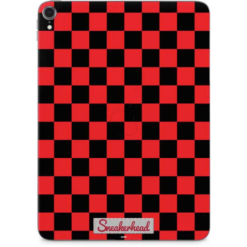 Sneakerhead Red Checkered Apple iPad Pro Skin