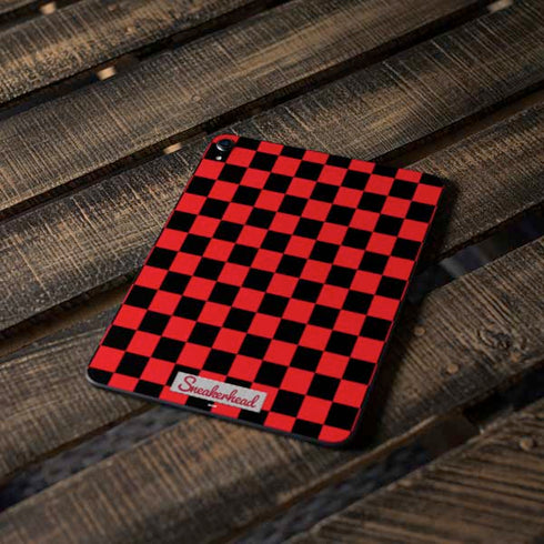 Sneakerhead Red Checkered Apple iPad Pro Skin