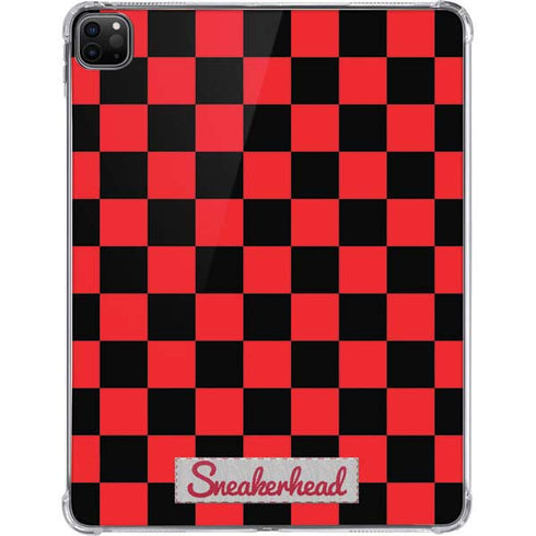 Sneakerhead Red Checkered iPad Pro 11in (2024) Clear Case