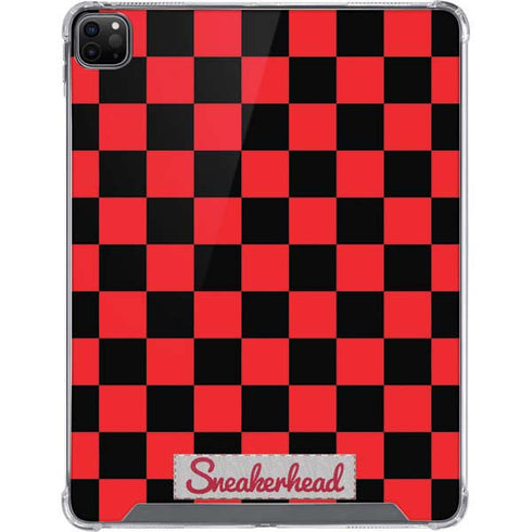 Sneakerhead Red Checkered iPad Cases